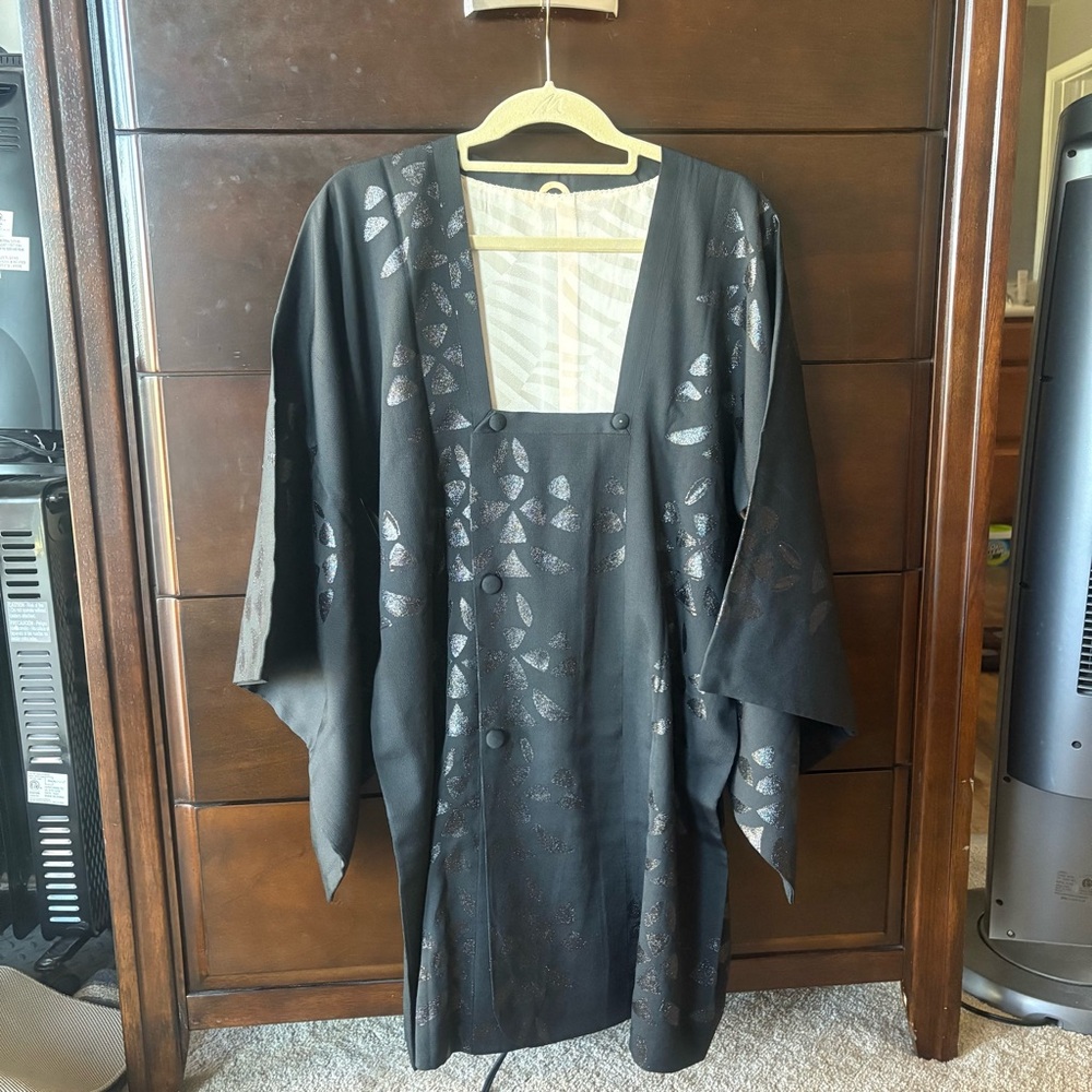 Elegant Black Kimono Jacket